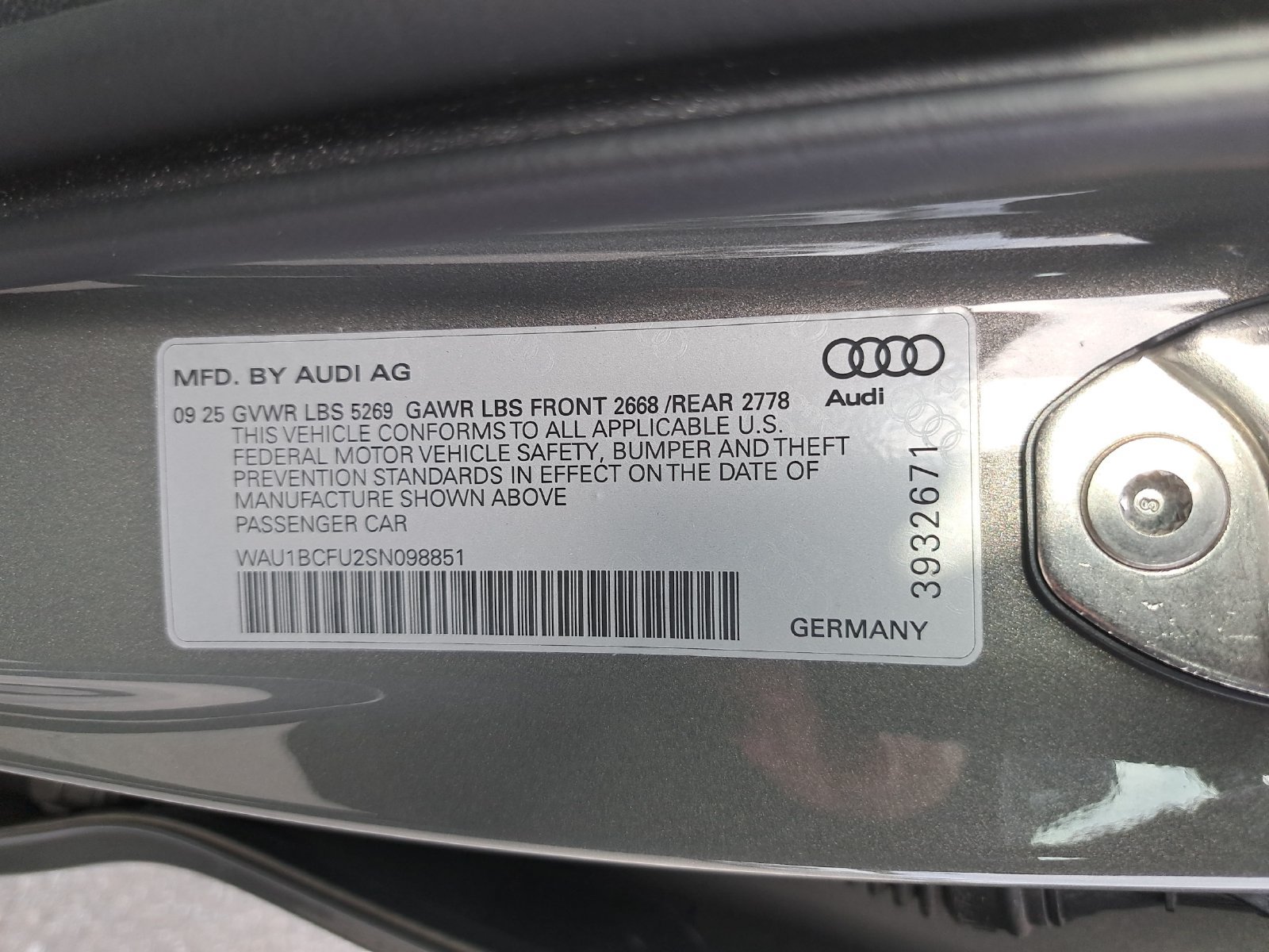Used 2025 Audi A5 Premium w/ Convenience Package AWD/4WD image 14