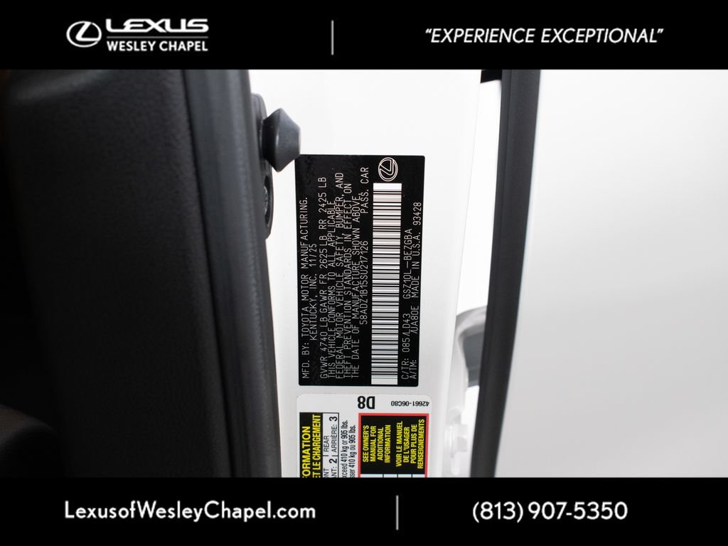 Used 2025 Lexus ES 350 w/ Premium Package FWD image 39