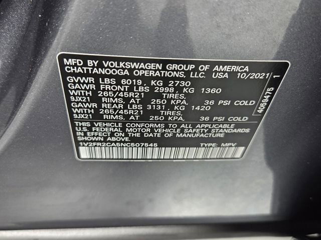 Used 2022 Volkswagen Atlas SEL Premium AWD/4WD image 20