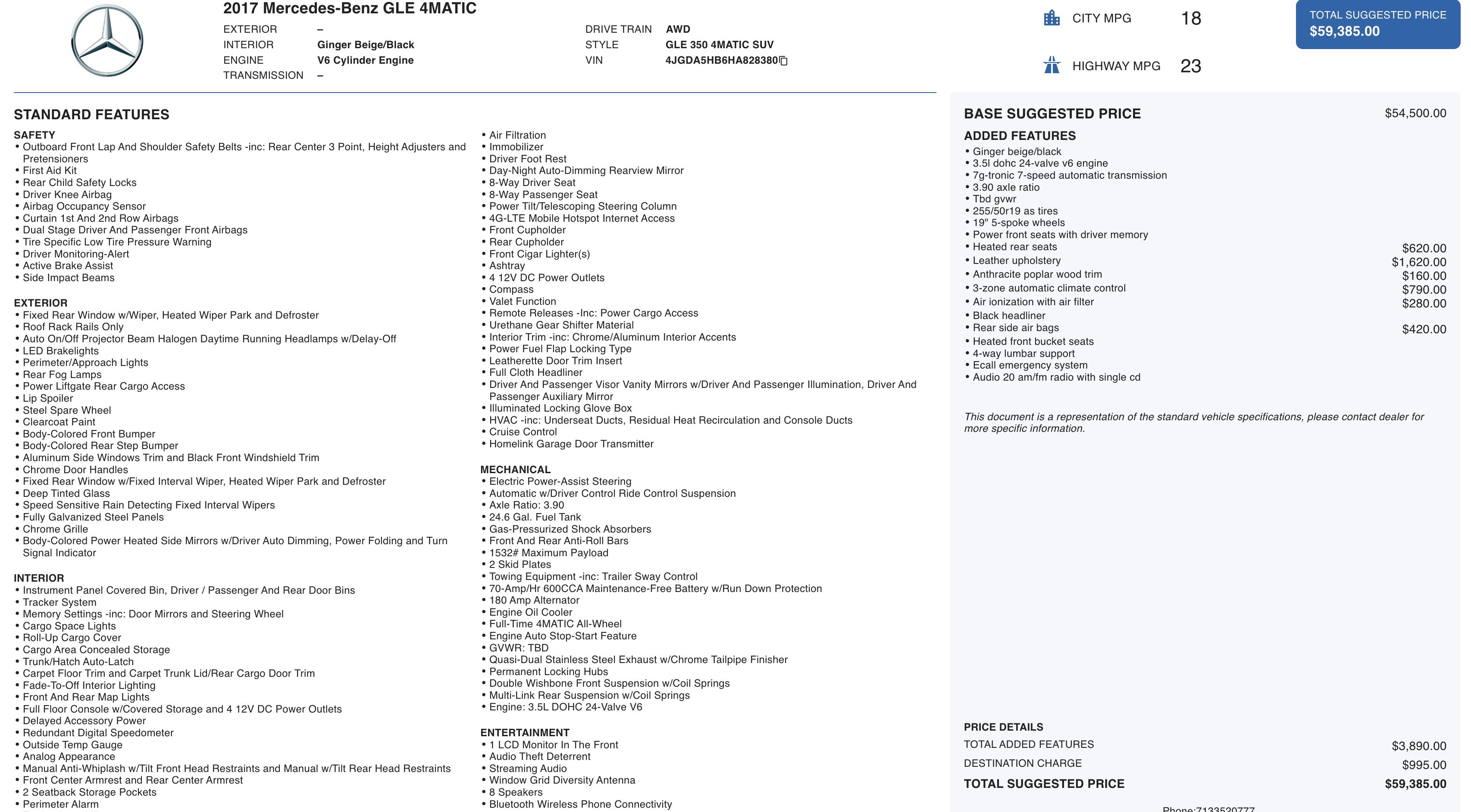 Used 2017 Mercedes-Benz GLE 350 4MATIC w/ Premium 1 Package image 3