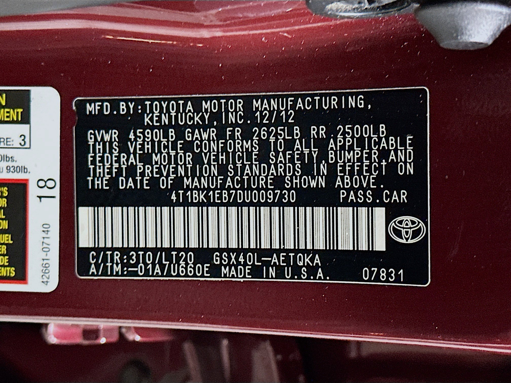 Used 2013 Toyota Avalon XLE Touring image 12