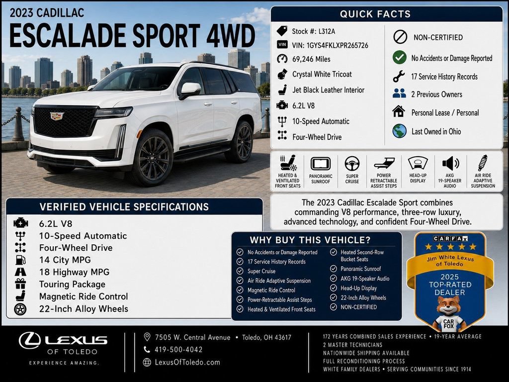 Used 2023 Cadillac Escalade Sport w/ Touring Package AWD/4WD image 3