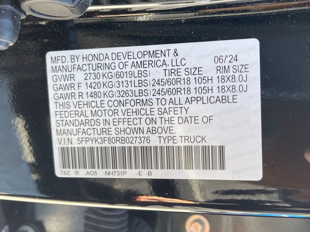 Used 2024 Honda Ridgeline Black Edition image 13