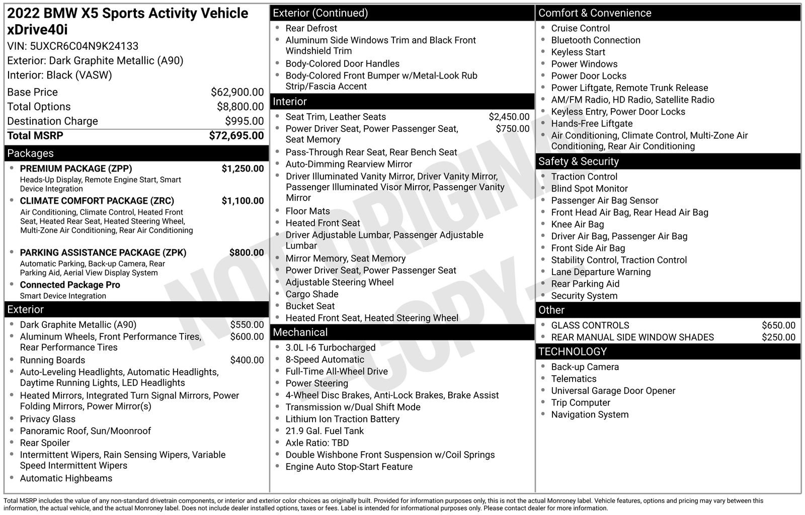 Used 2022 BMW X5 xDrive40i w/ Premium Package image 38