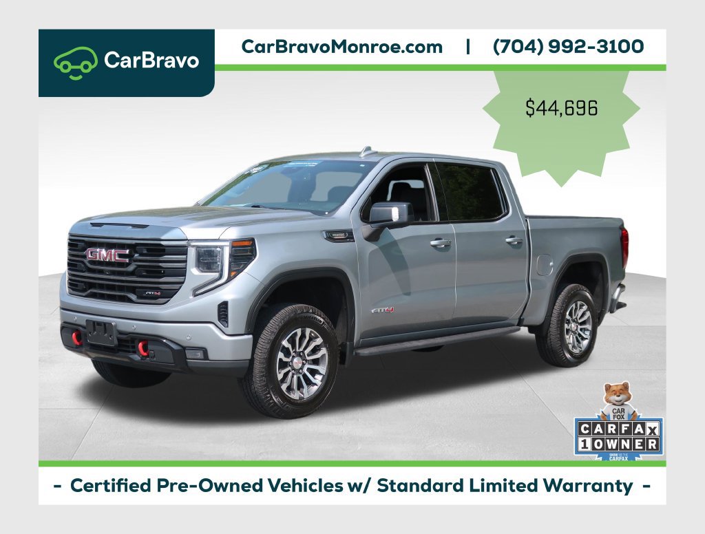 Certified 2023 GMC Sierra 1500 AT4 w/ AT4 Preferred Package