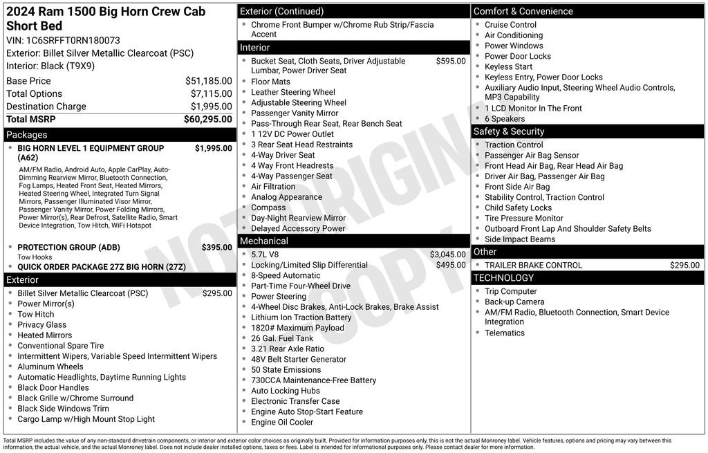 Used 2024 RAM 1500 Big Horn image 7