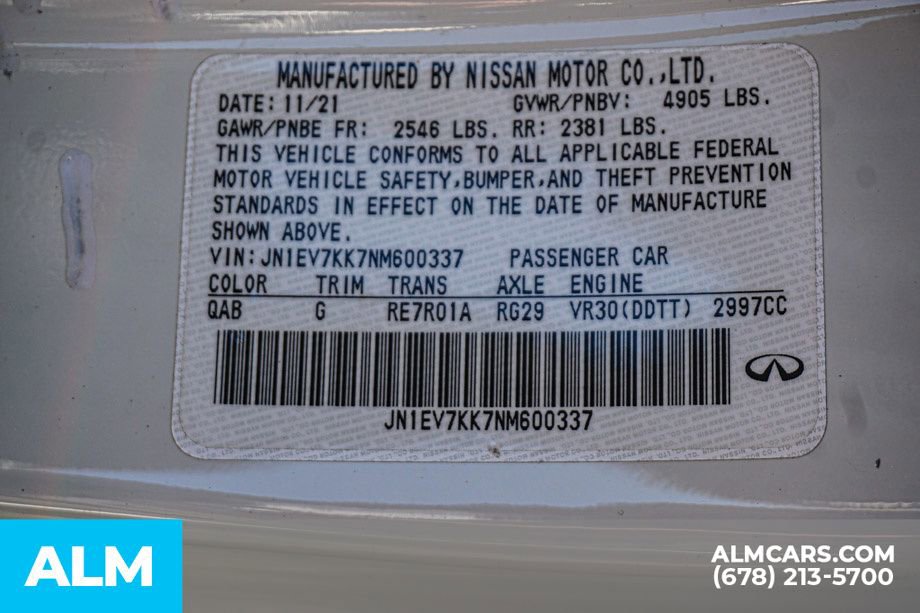 Used 2022 INFINITI Q60 3.0t Luxe w/ Essential Package RWD image 62