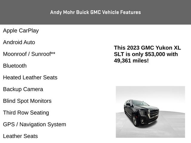 Used 2023 GMC Yukon XL SLT w/ SLT Premium Package AWD/4WD image 4
