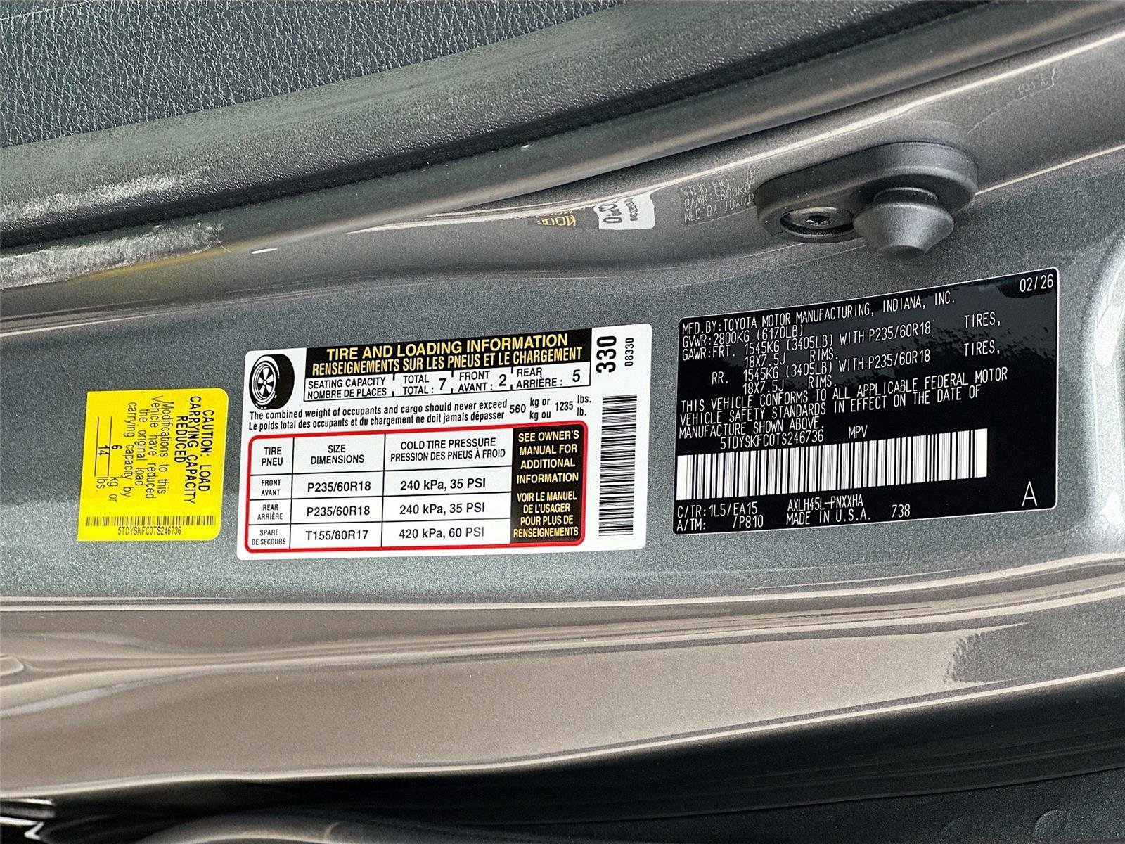 New 2026 Toyota Sienna XLE image 23