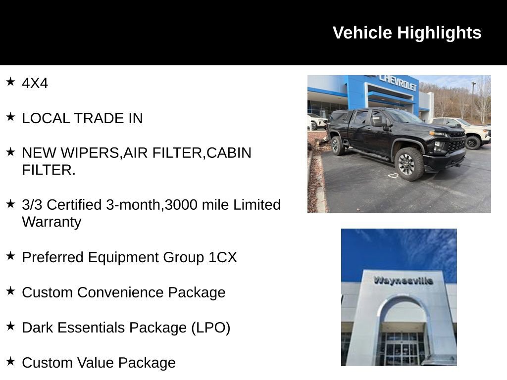 Used 2021 Chevrolet Silverado 2500 Custom w/ Custom Value Package image 2