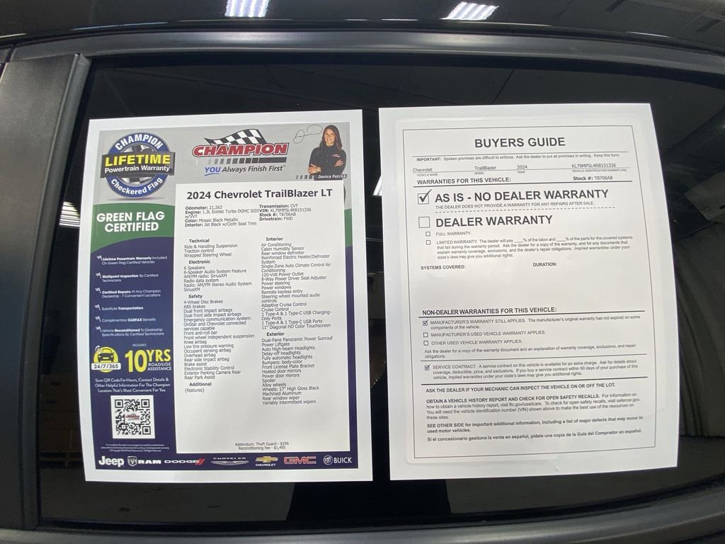 Certified 2024 Chevrolet TrailBlazer LT w/ Convenience Package image 44