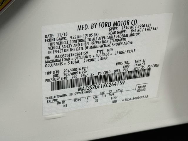Used 2019 Ford EcoSport SE FWD image 32