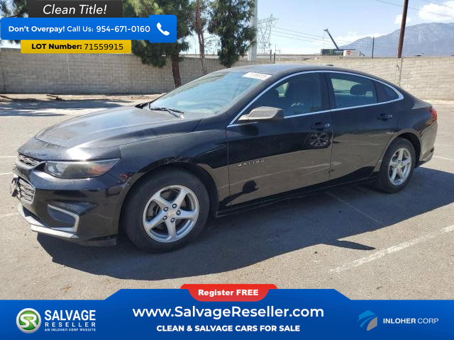 Used 2016 Chevrolet Malibu LS w/ LPO, Convenience Package 2