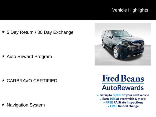 Certified 2023 Chevrolet Tahoe Premier w/ Advanced Technology Package AWD/4WD image 5