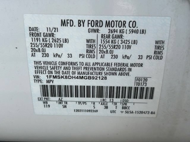Used 2021 Ford Explorer XLT w/ Equipment Group 202A AWD/4WD image 23