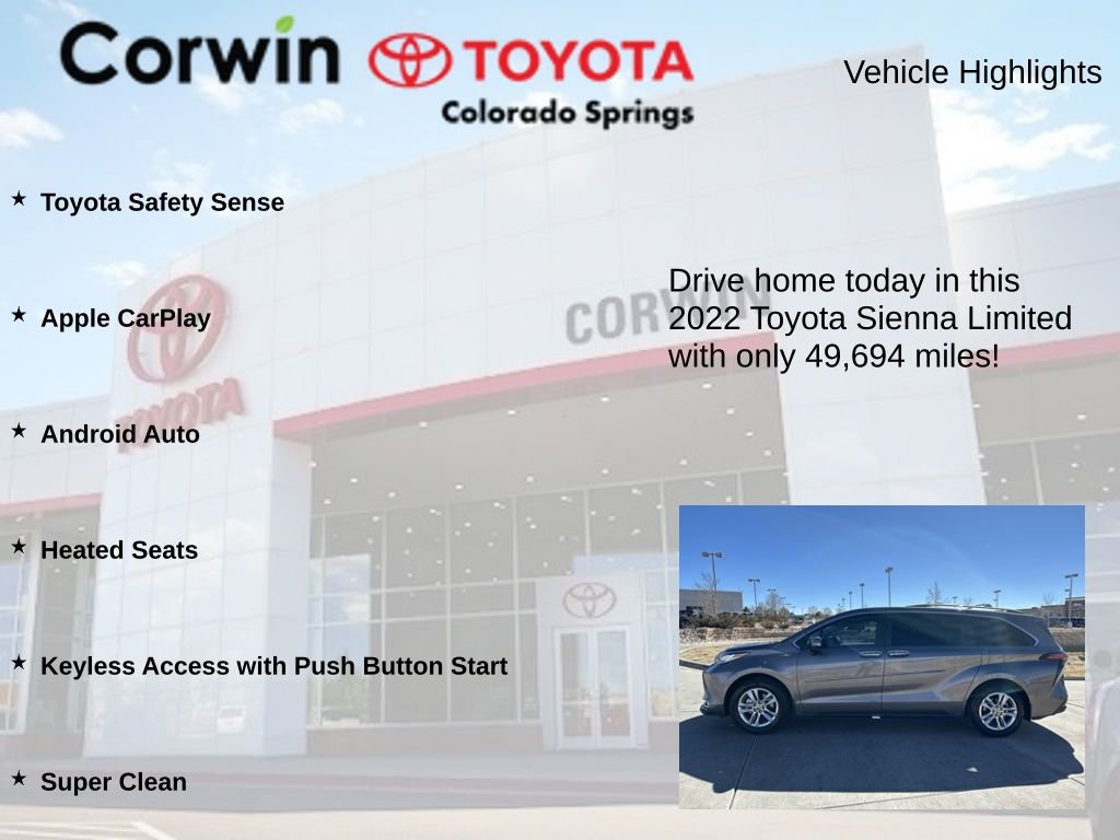 Used 2022 Toyota Sienna Limited image 6
