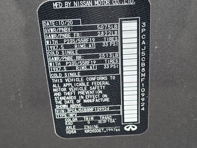 Used 2021 INFINITI QX50 Essential AWD/4WD image 38