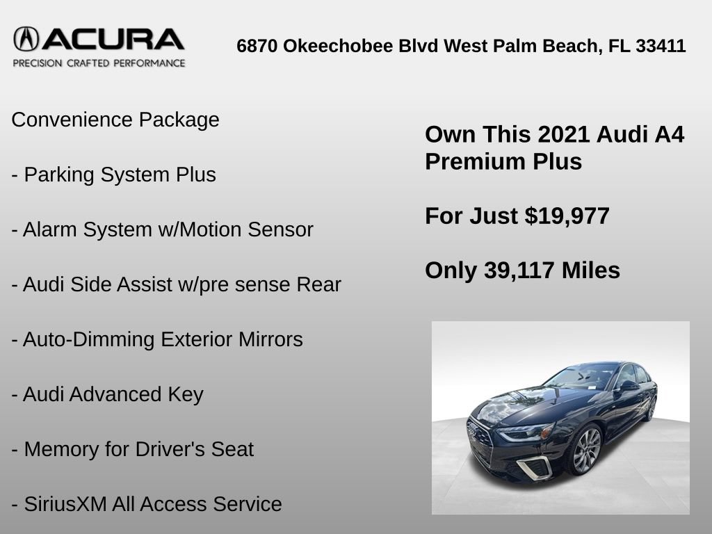 Used 2021 Audi A4 2.0T Premium Plus w/ Premium Plus Package AWD/4WD image 6