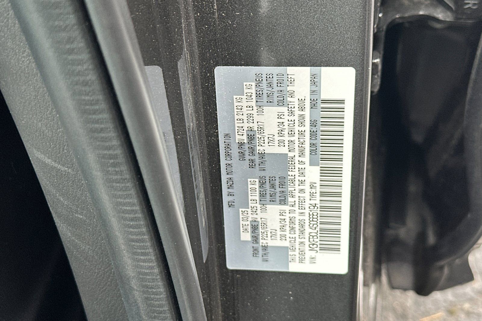 Certified 2025 MAZDA CX-5 AWD 2.5 S w/ Preferred Package image 28