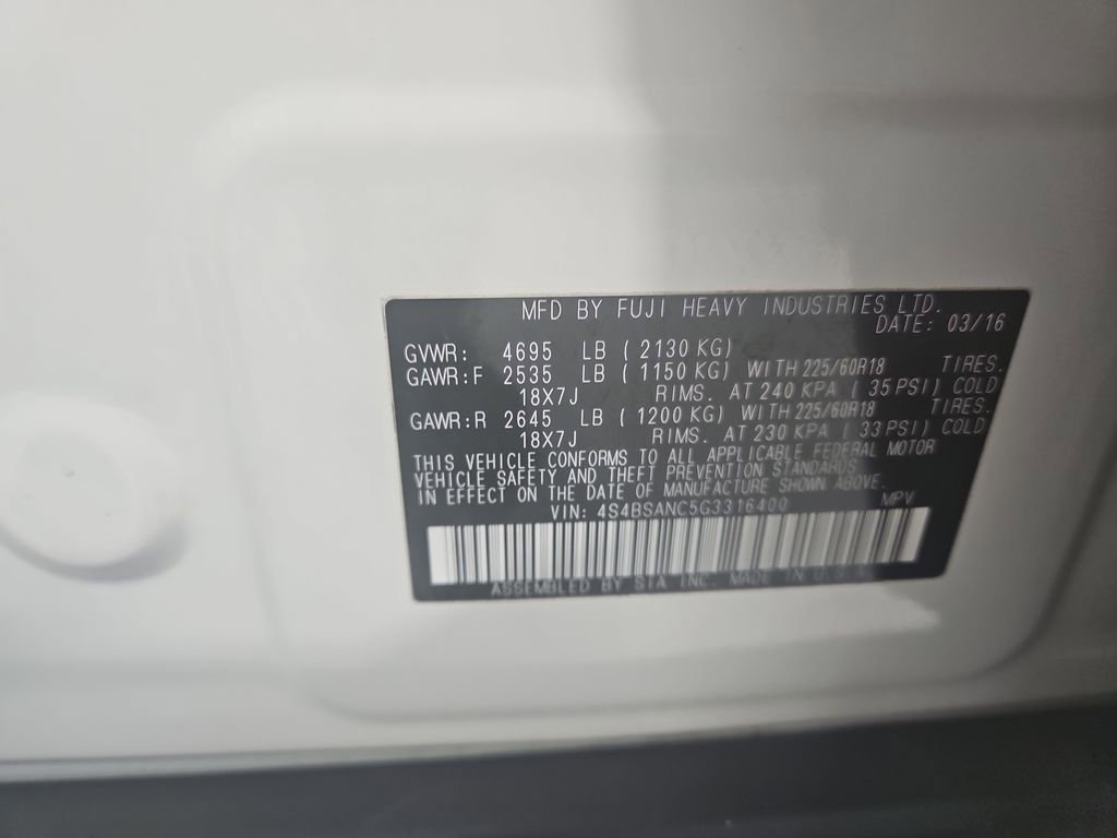 Used 2016 Subaru Outback 2.5i Limited image 31