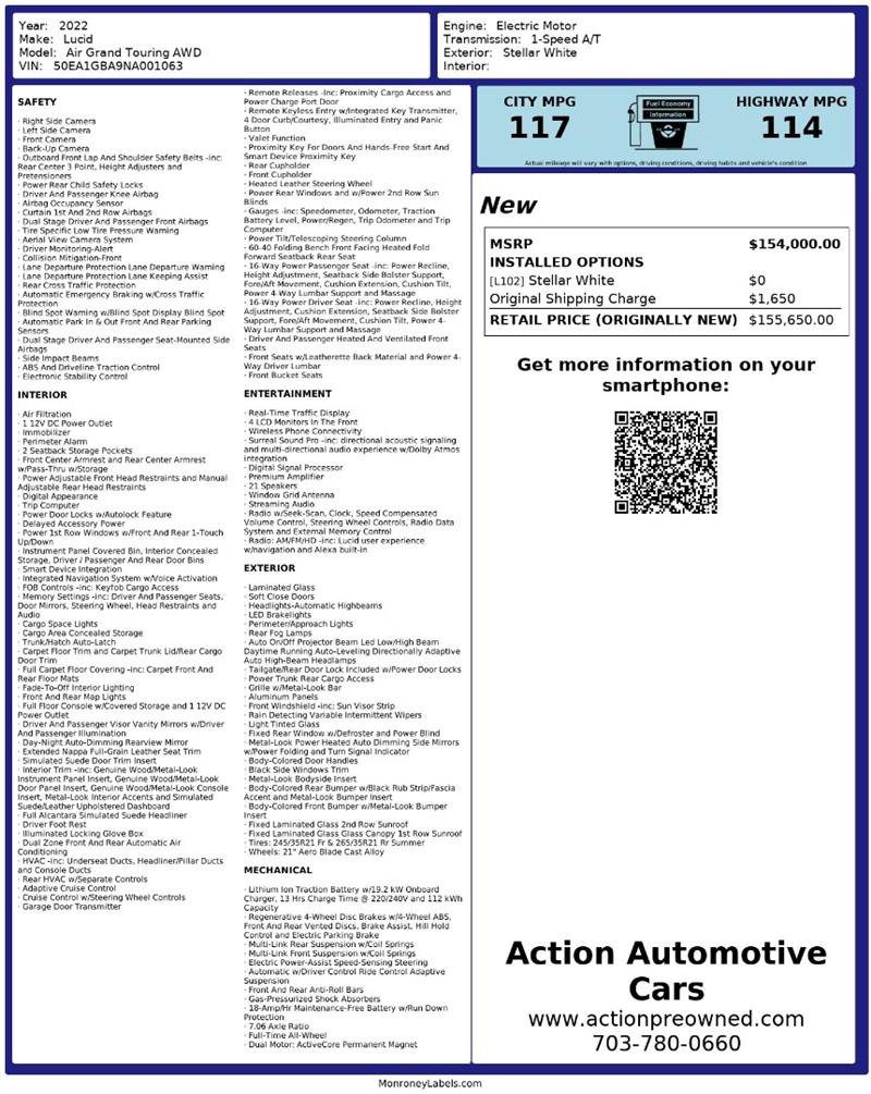 Used 2022 Lucid Air Grand Touring image 2