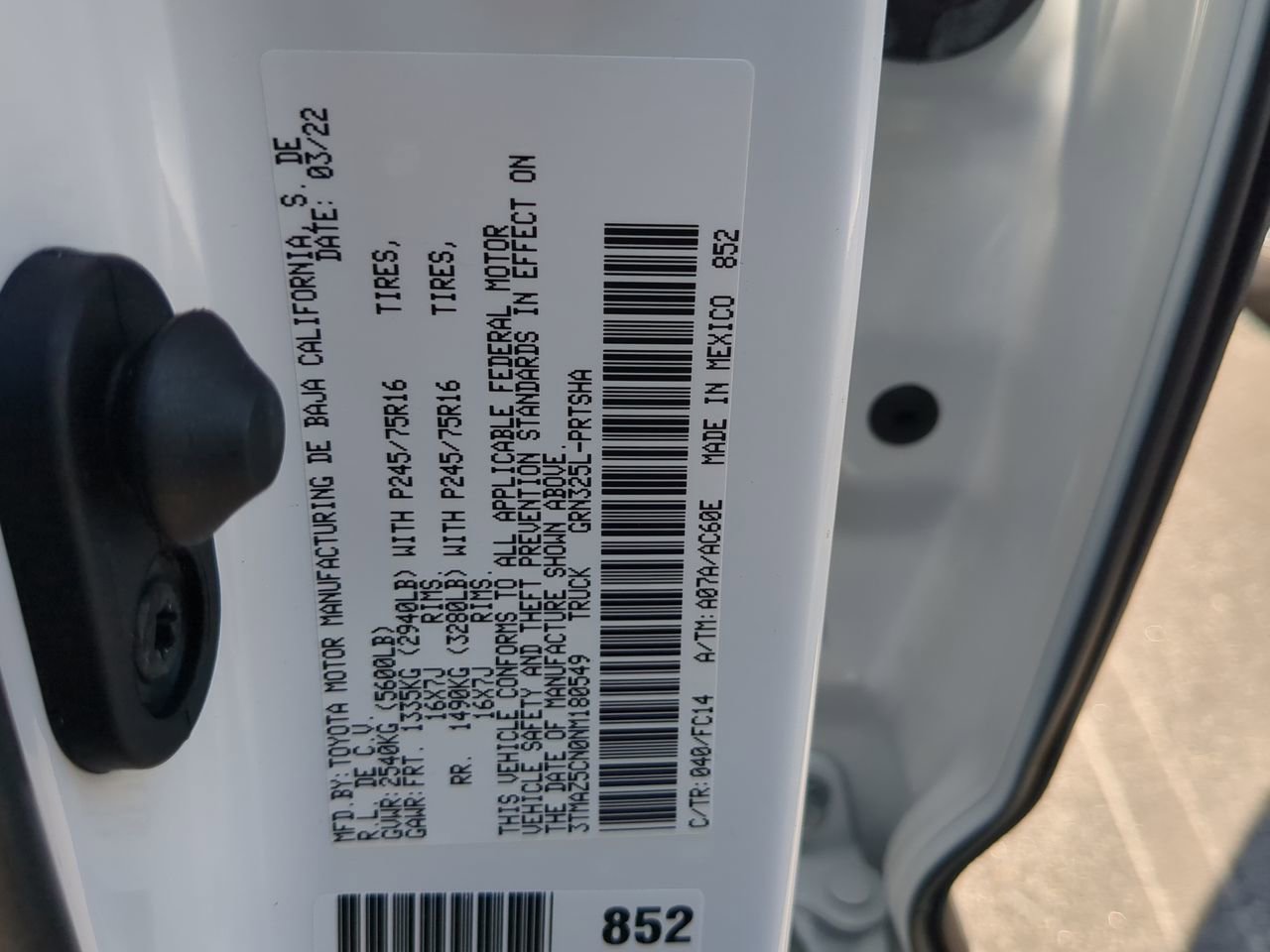 Used 2022 Toyota Tacoma SR5 w/ Technology Package image 25