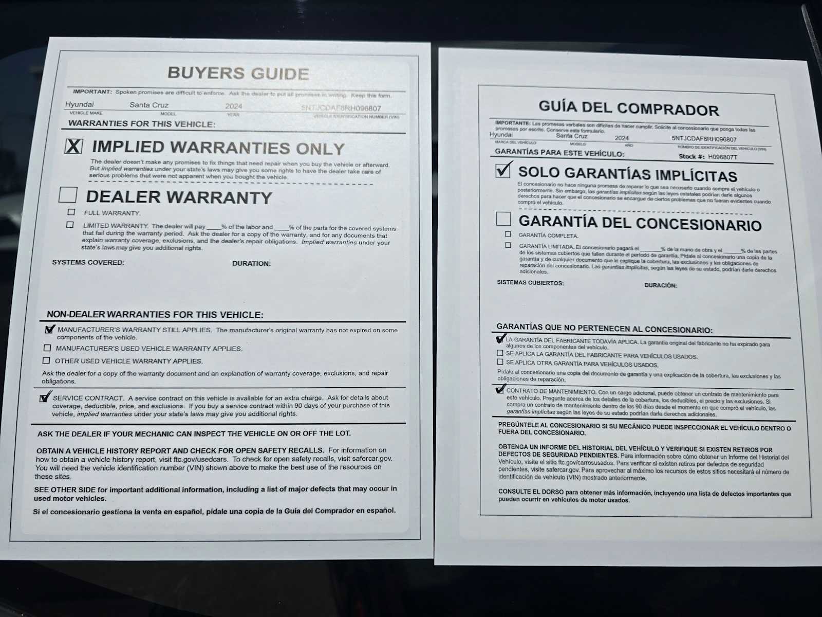 Used 2024 Hyundai Santa Cruz Night image 10