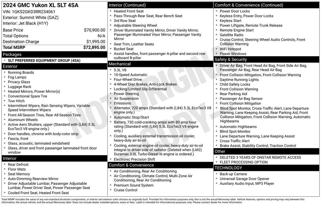 Used 2024 GMC Yukon XL SLT image 17