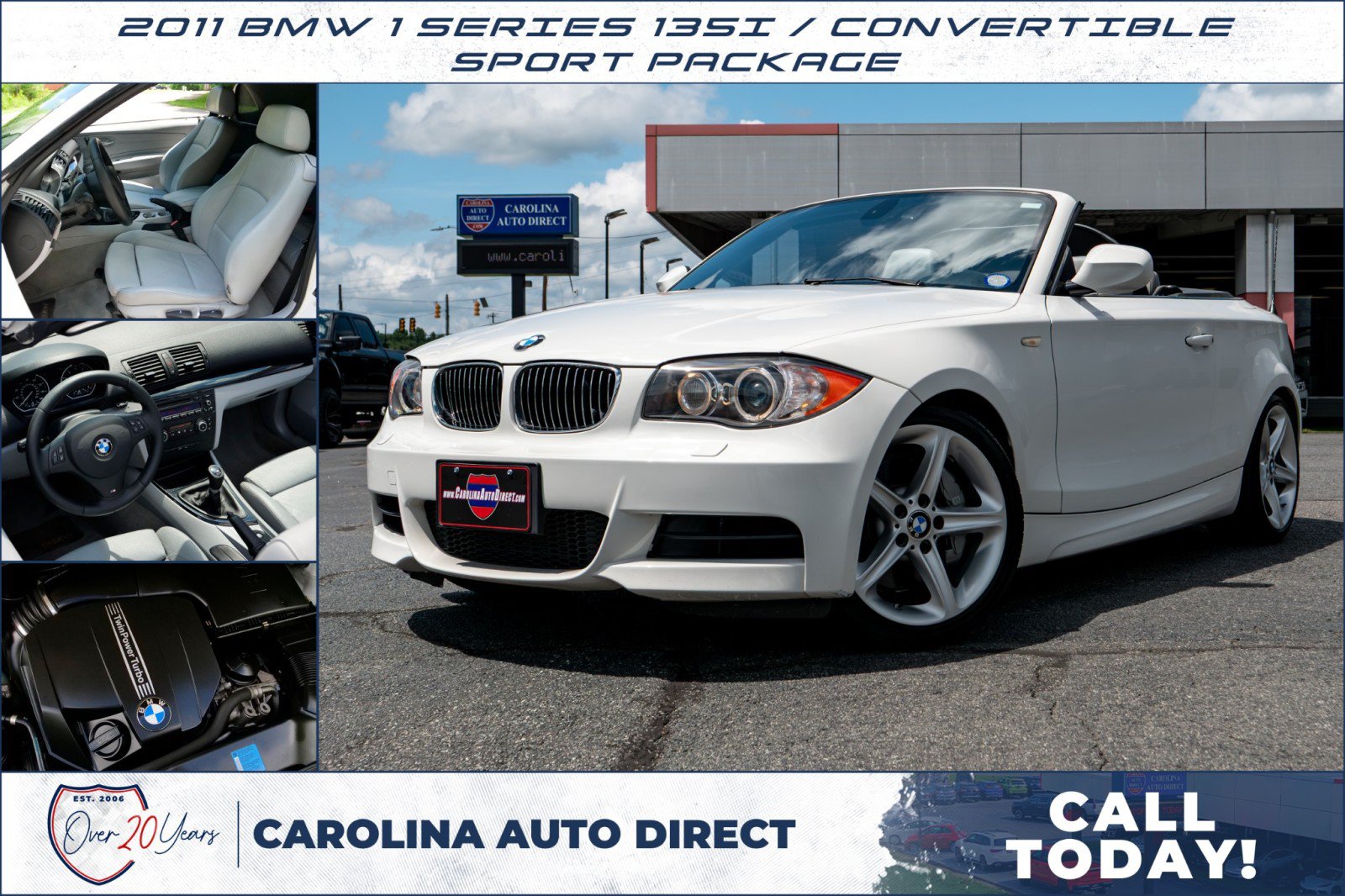 Used 2011 BMW 135i Convertible RWD image 1