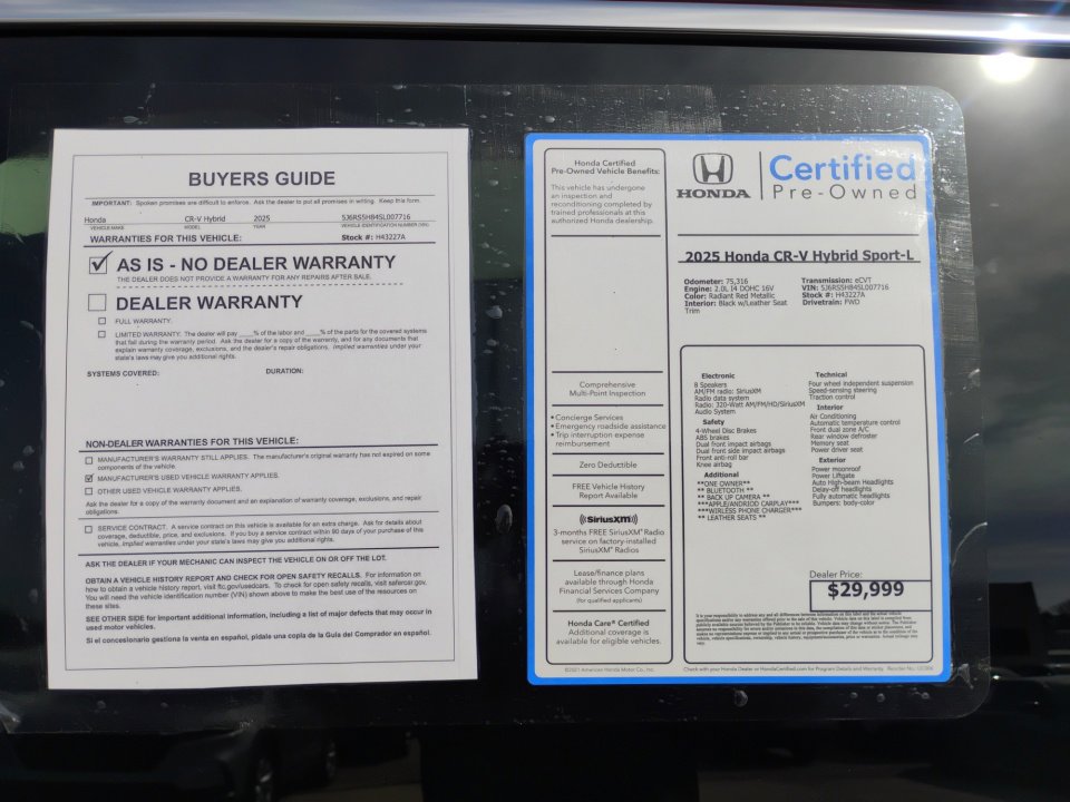 Certified 2025 Honda CR-V Sport-L image 33