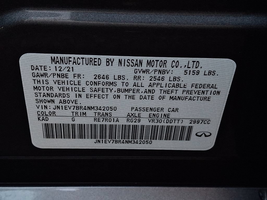 Used 2022 INFINITI Q50 Luxe w/ Cargo Package AWD/4WD image 27