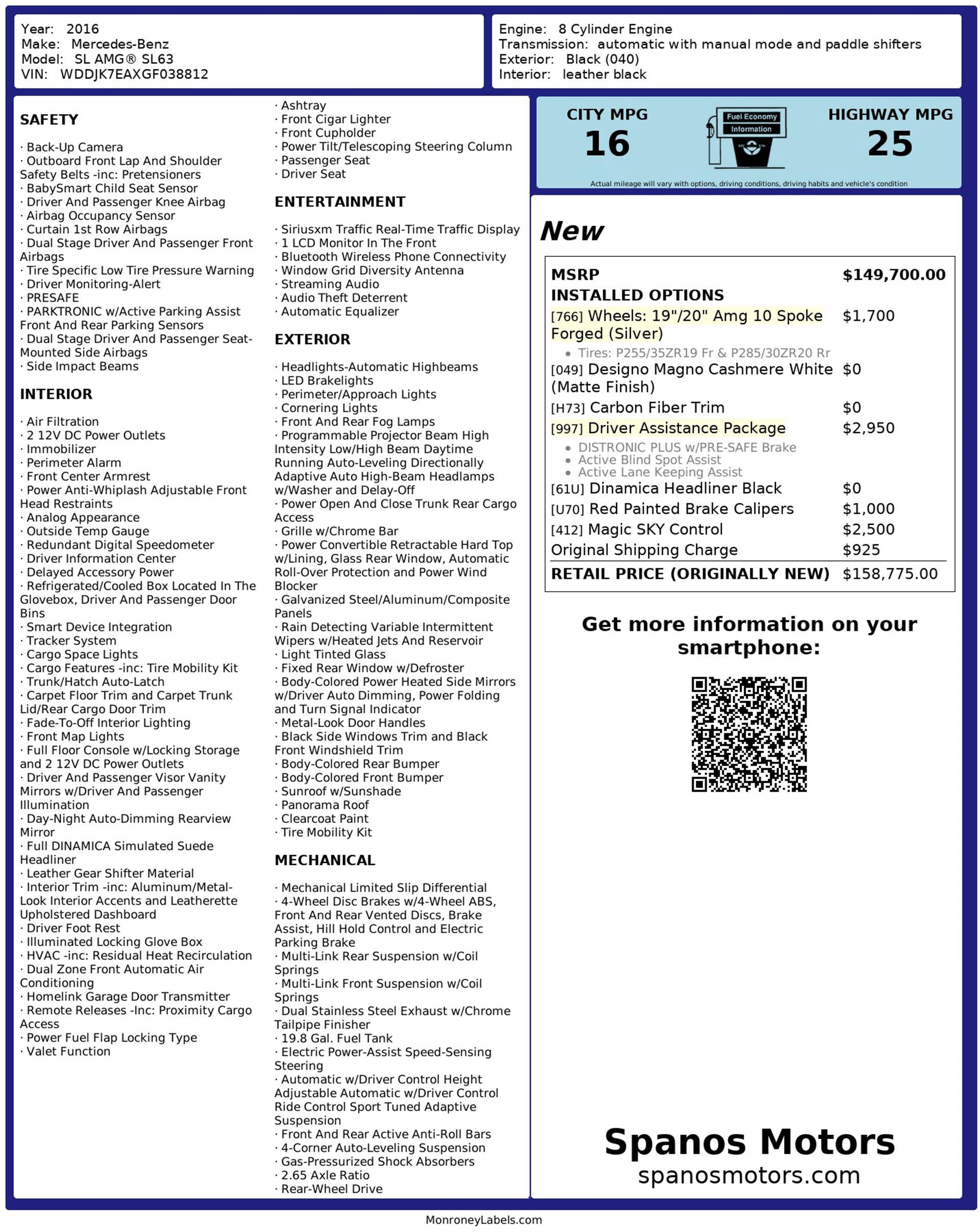 Used 2016 Mercedes-Benz SL 63 AMG image 3