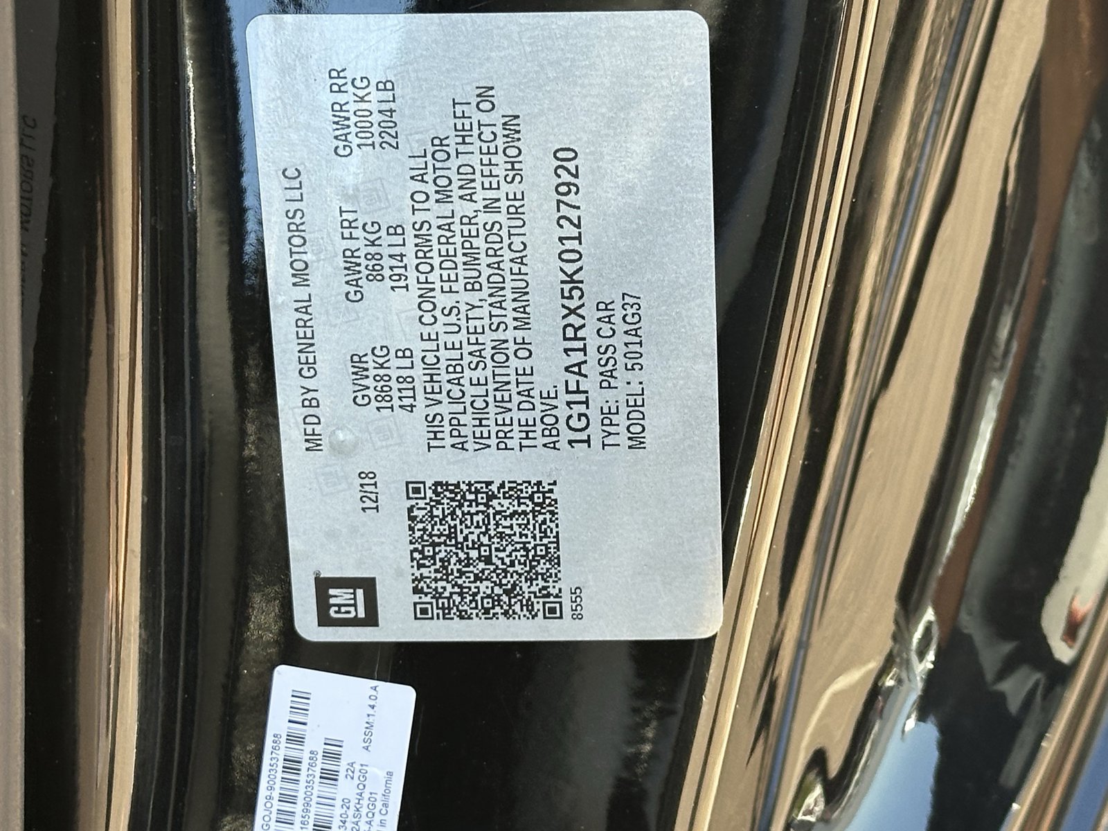 Certified 2019 Chevrolet Camaro LT w/ Technology Package image 34