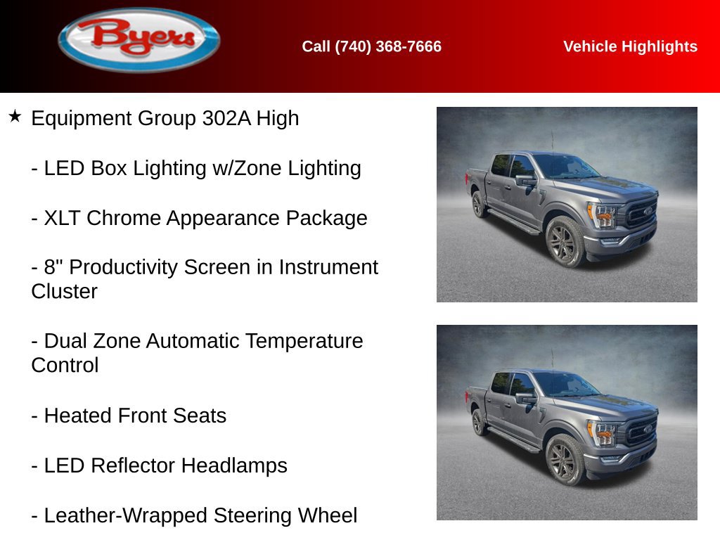 Used 2021 Ford F150 XLT w/ Equipment Group 302A High AWD/4WD image 11