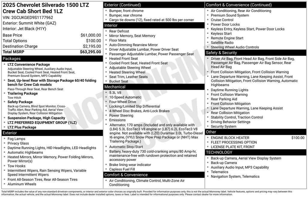 Used 2025 Chevrolet Silverado 1500 LTZ AWD/4WD image 6