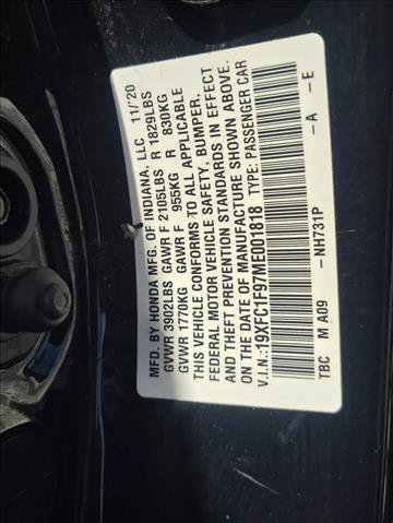 Used 2021 Honda Civic Touring image 17