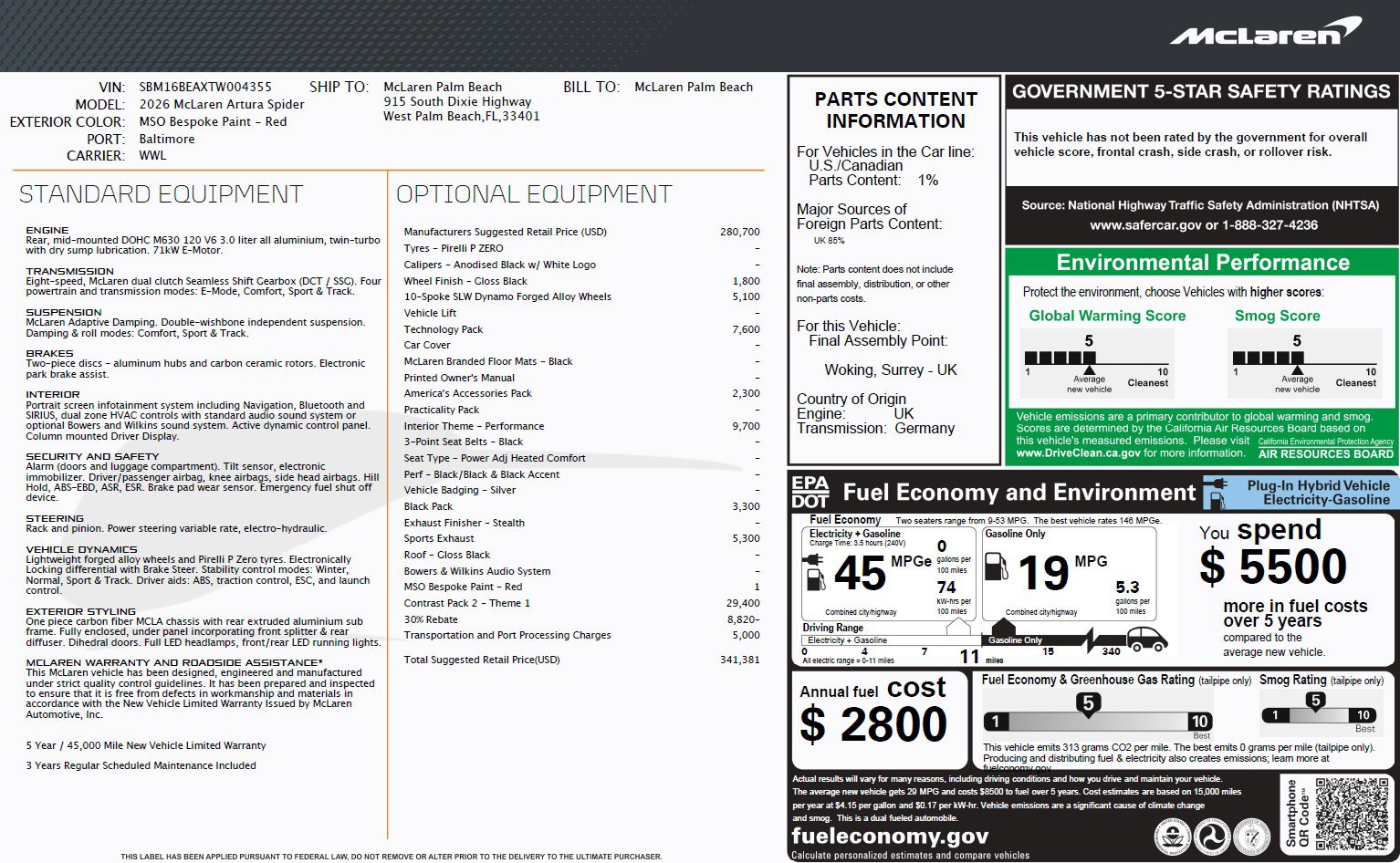 New 2026 McLaren Artura Spider image 28