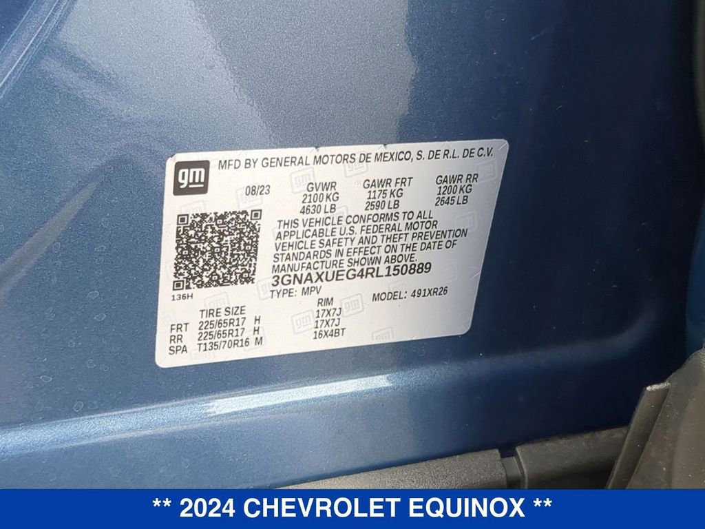 Certified 2024 Chevrolet Equinox LT w/ LPO, Floor Liner Package AWD/4WD image 27