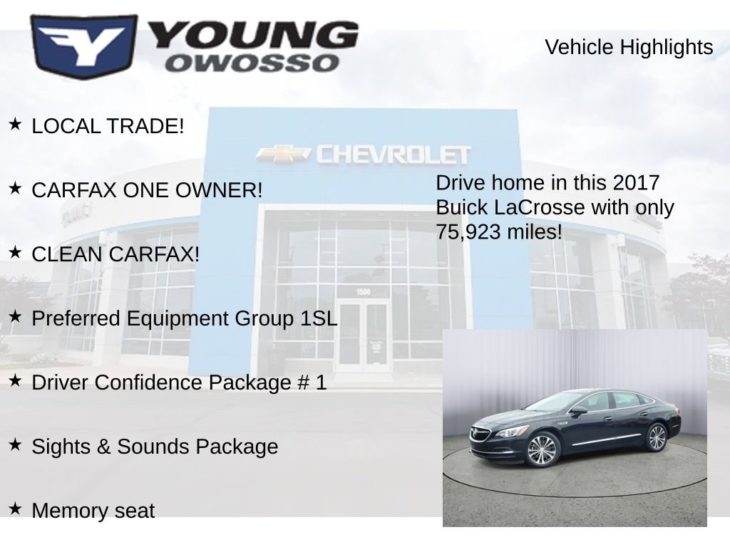 Certified 2017 Buick LaCrosse Essence w/ Sights and Sounds Package image 8