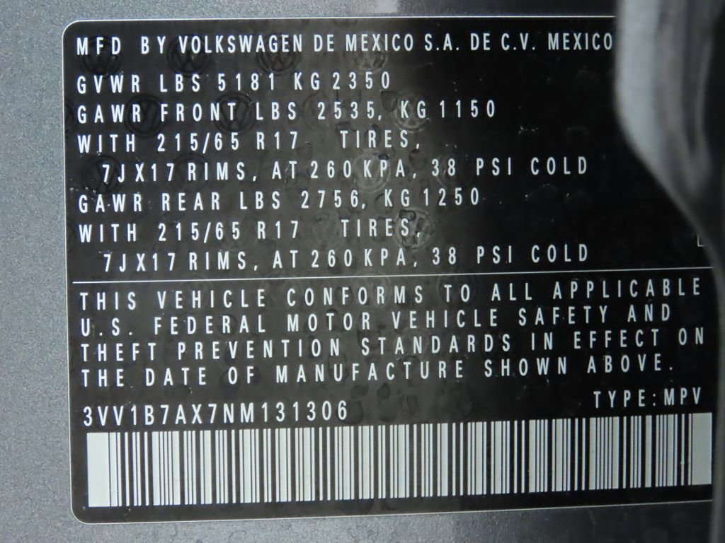 Certified 2022 Volkswagen Tiguan S image 35