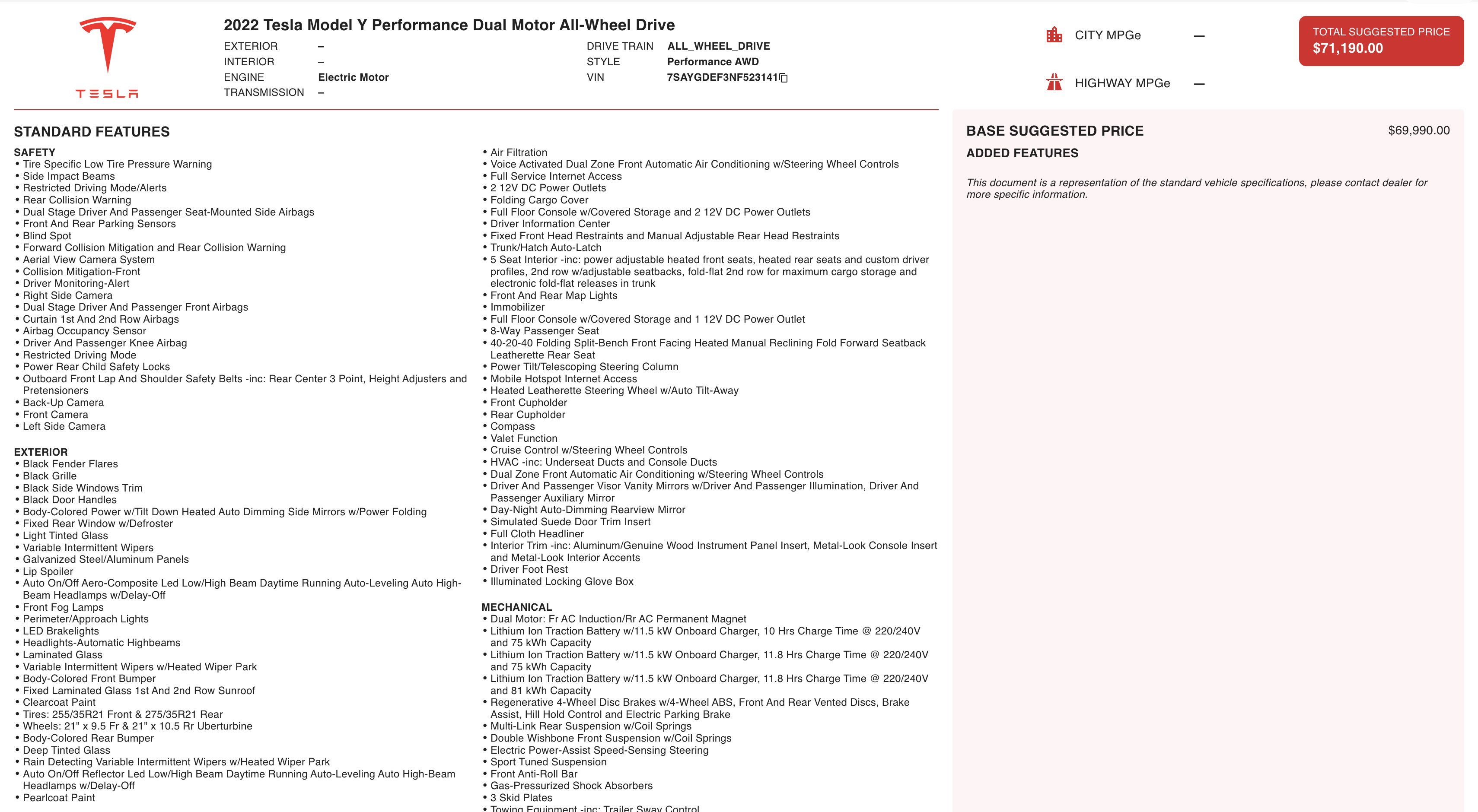 Used 2022 Tesla Model Y Performance image 2