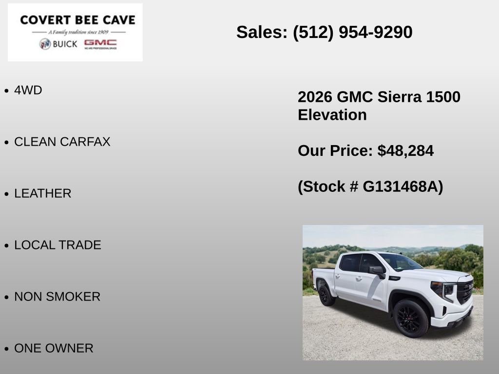 Used 2026 GMC Sierra 1500 Elevation AWD/4WD image 6
