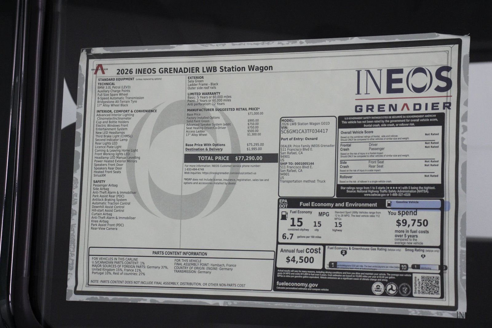 New 2026 INEOS Grenadier Station Wagon AWD/4WD image 26