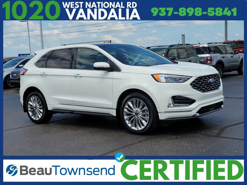 Certified 2022 Ford Edge Titanium w/ Equipment Group 301A AWD/4WD 360° Tour