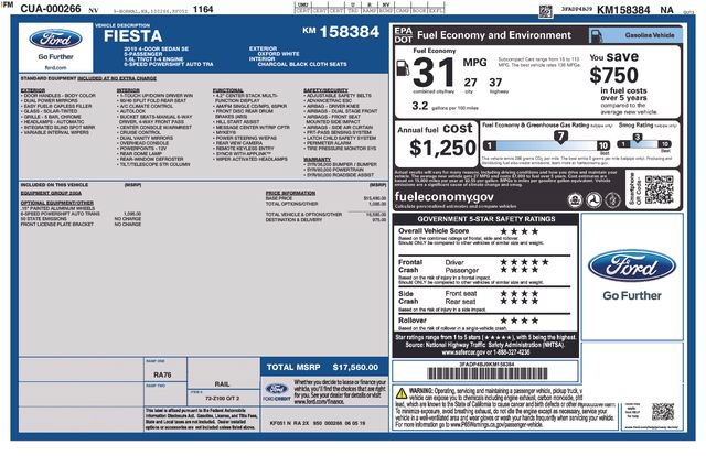 Used 2019 Ford Fiesta SE FWD image 48