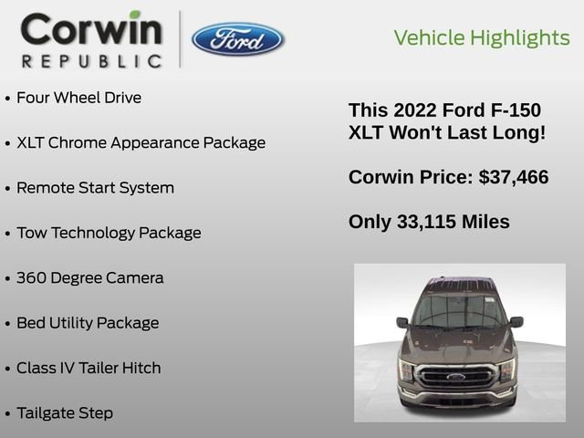 Used 2022 Ford F150 XLT w/ Equipment Group 302A High image 7