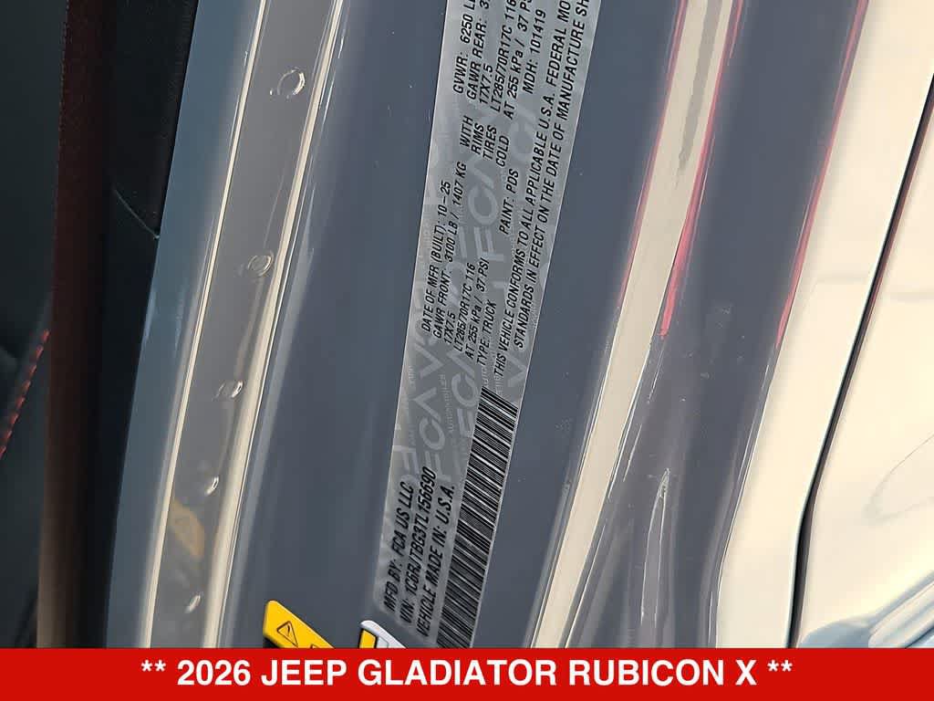 New 2026 Jeep Gladiator Rubicon AWD/4WD image 38