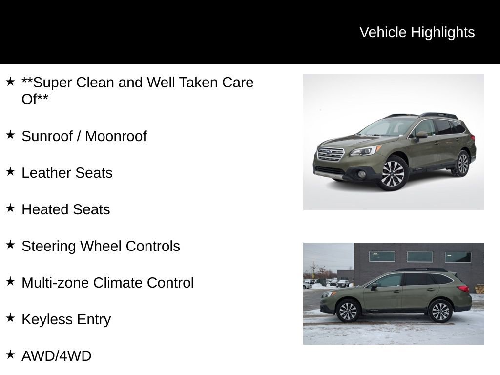 Used 2015 Subaru Outback 2.5i Limited image 6