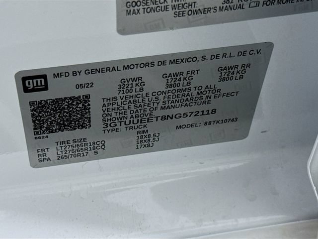 Used 2022 GMC Sierra 1500 AT4 w/ AT4 Premium Package AWD/4WD image 38