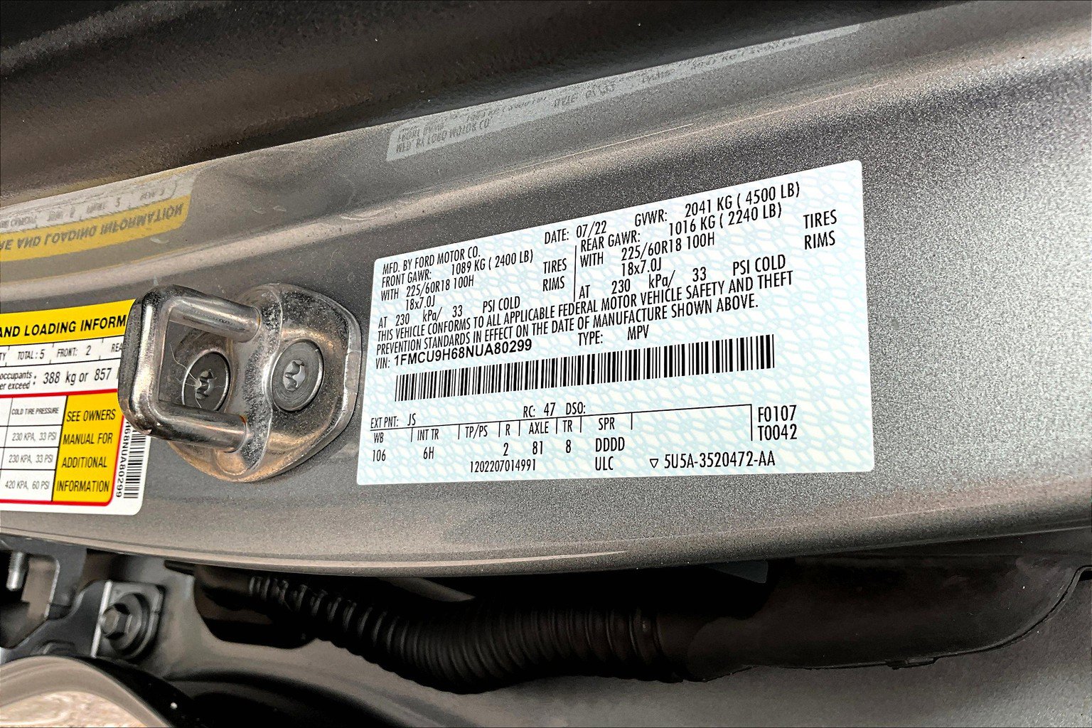 Used 2022 Ford Escape SEL w/ Technology Package AWD/4WD image 36